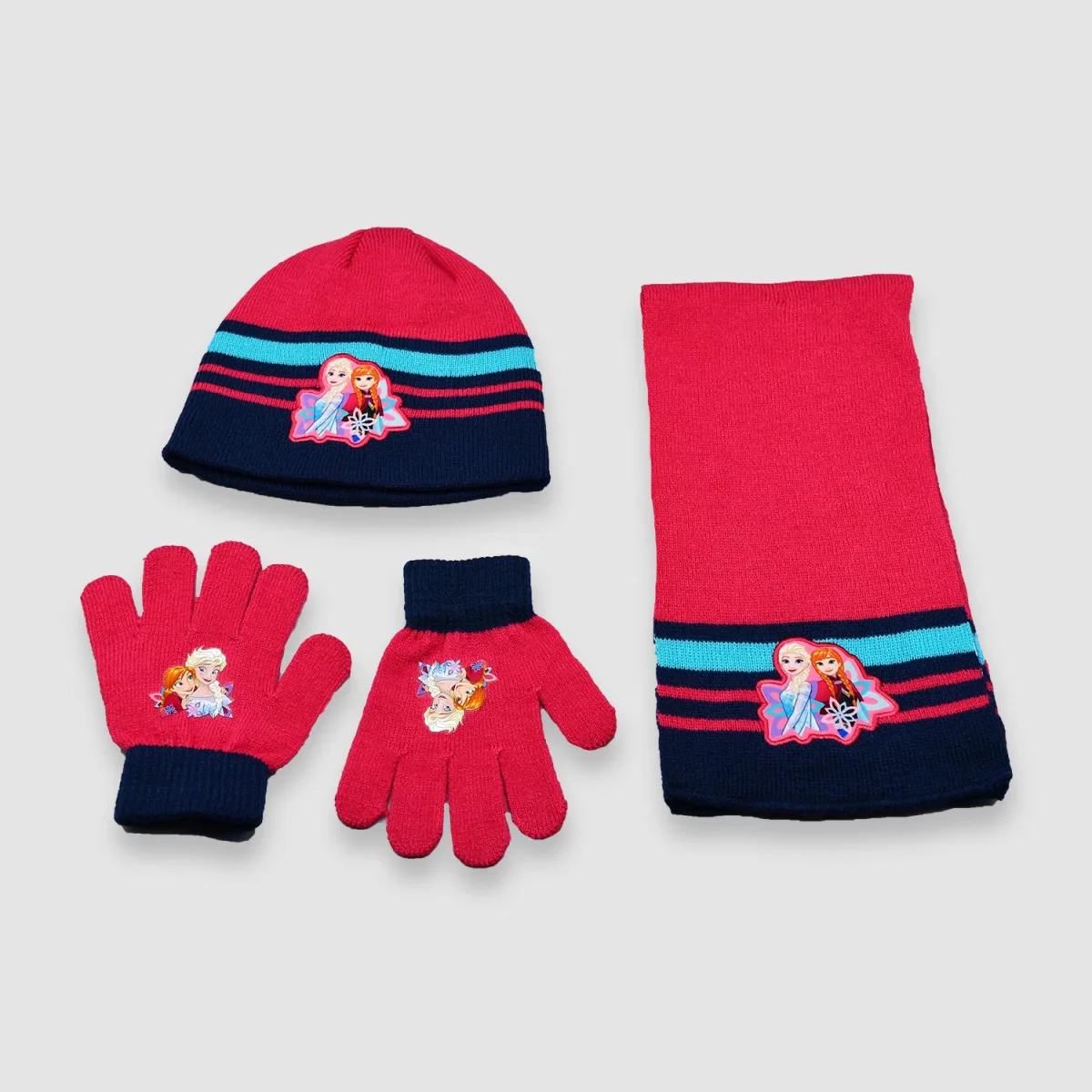 Conjunto de gorro, bufanda y guantes de FROZEN para niña - Imagen 3