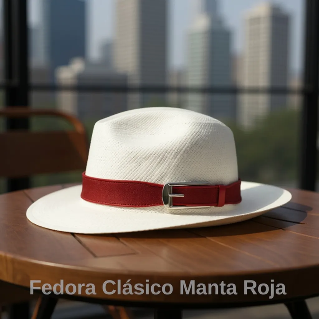 Sombrero Panama Fedora Mantarraya - Imagen 5